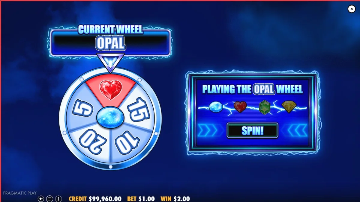 Tampilan visual slot 777 Wheel Blitz dengan tema neon dan roda bonus